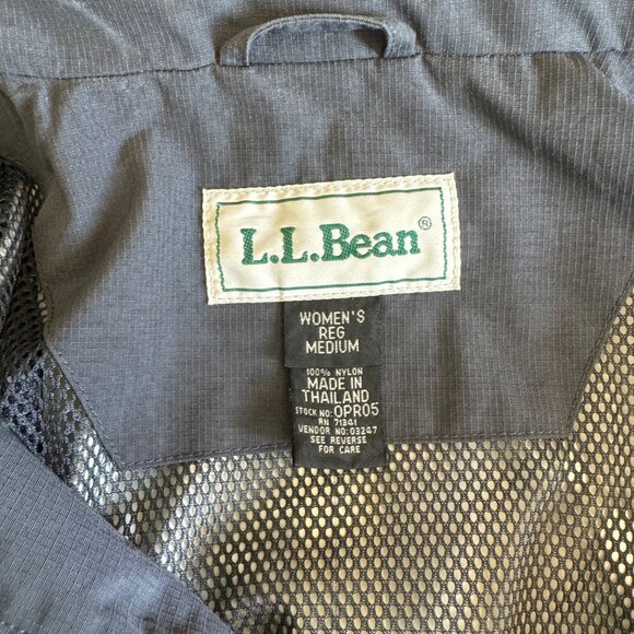 LL Bean Women's D. Gray Full Zip Winter Hooded Jacket Coat, Size M - Picture 3 of 10